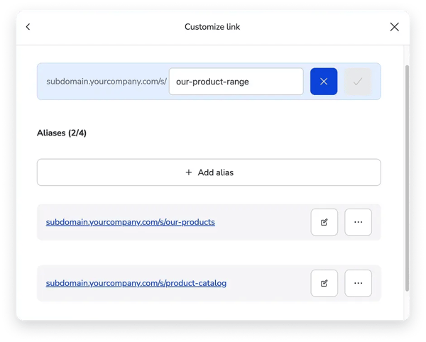 Customize Links