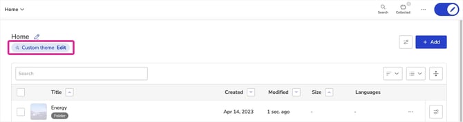 Enable Custom Layout