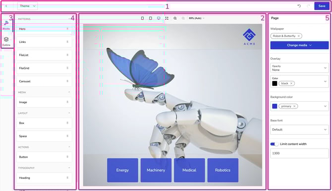 Layout Builder Interface