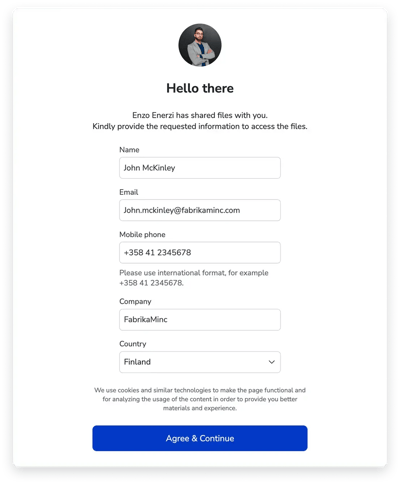 Share Vistor Options