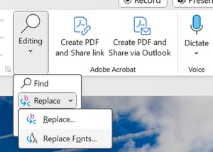 Replace Font