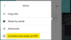 Combine and share as PDF