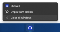 close all windows option