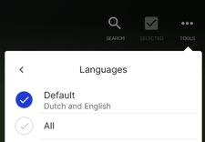 filter content by language in app
